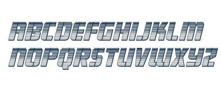 Fortune Soldier Chrome Italic Lowercase