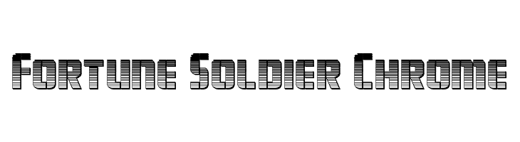 Fortune Soldier Chrome  font caratteri gratis