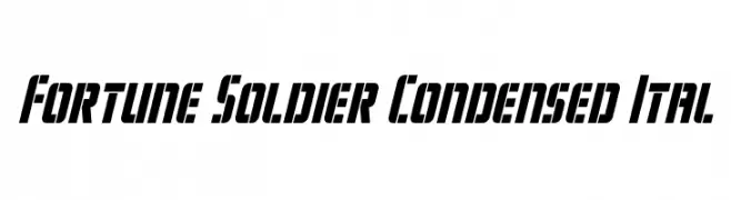 Fortune Soldier Condensed Ital  Fuentes Gratis Descargar
