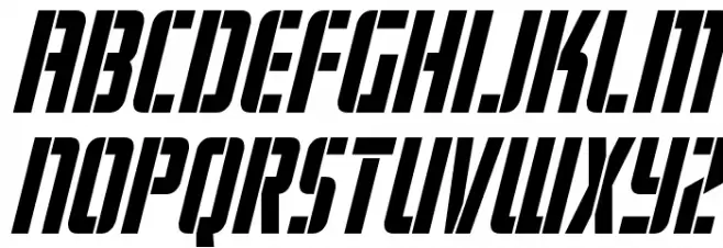 Fortune Soldier Condensed Ital Polices MAJUSCULES
