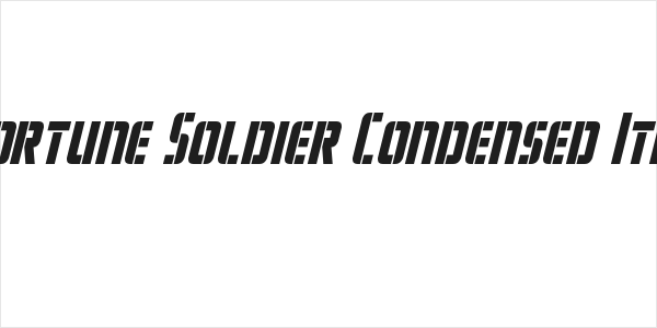 Fortune Soldier Condensed Ital Logo