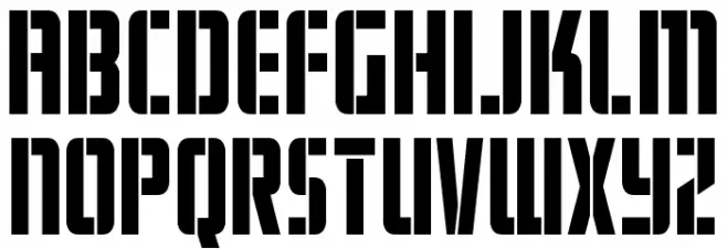 Fortune Soldier Condensed 字体 大写