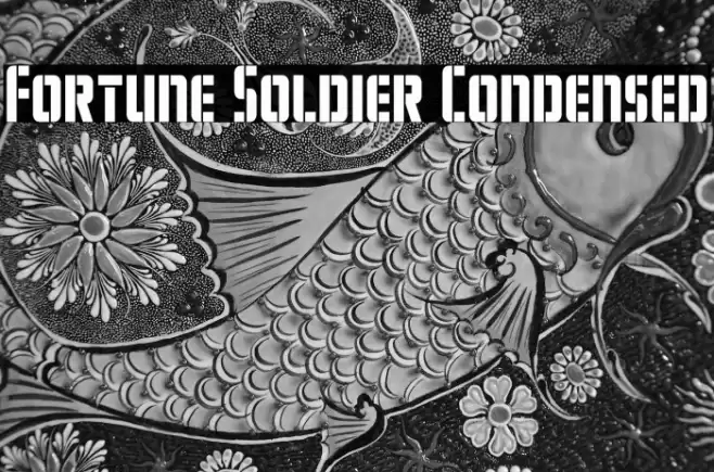 Fortune Soldier Condensed Font examples