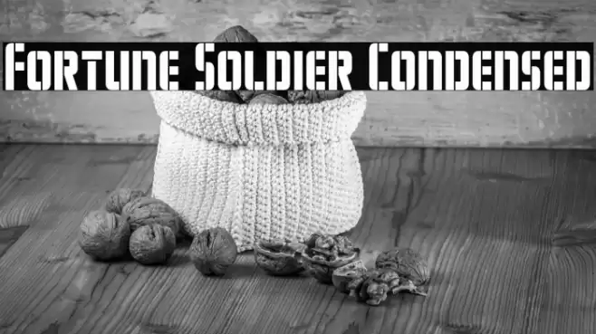 Fortune Soldier Condensed Font examples