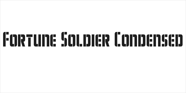 Fortune Soldier Condensed Logo