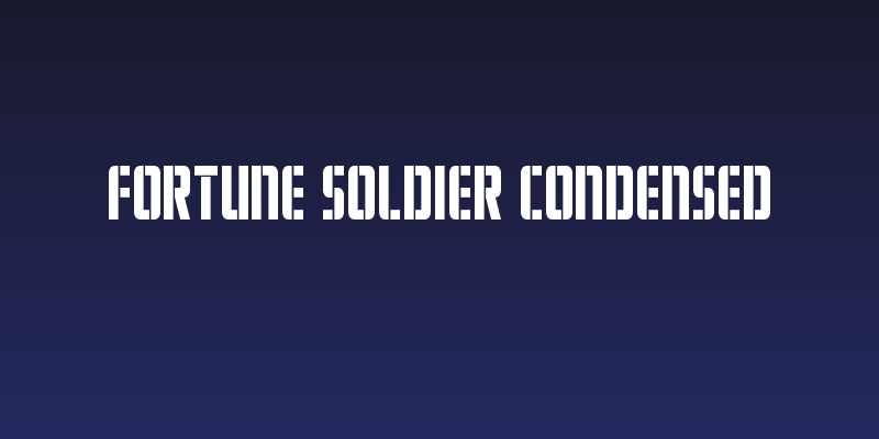 Fortune Soldier Condensed Social Header