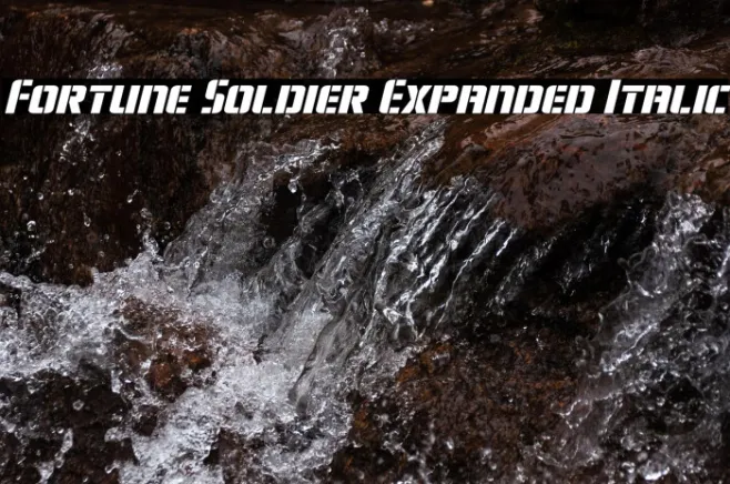 Fortune Soldier Expanded Italic Example 3