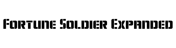 Fortune Soldier Expanded  font caratteri gratis