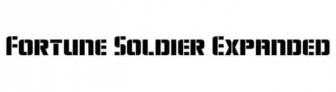 Fortune Soldier Expanded  Frei Schriftart Herunterladen