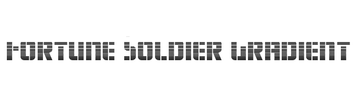 Fortune Soldier Gradient  Fuentes Gratis Descargar