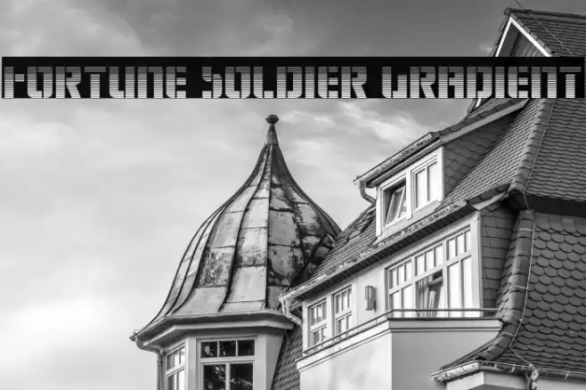 Fortune Soldier Gradient Font examples