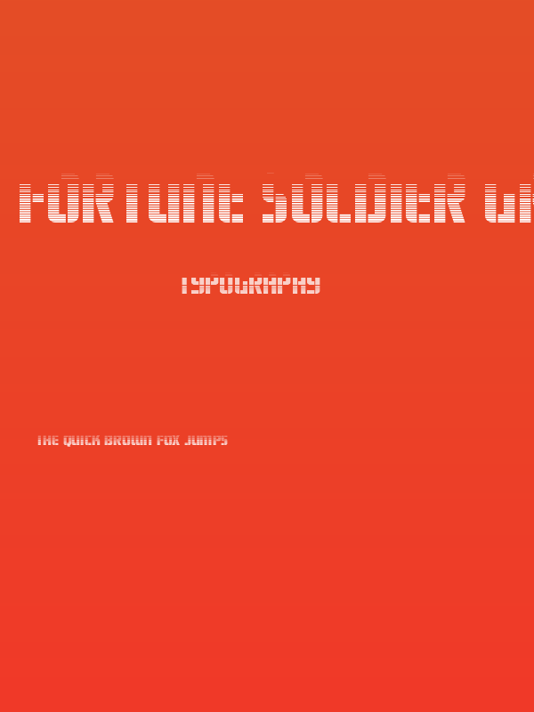 Fortune Soldier Gradient Poster