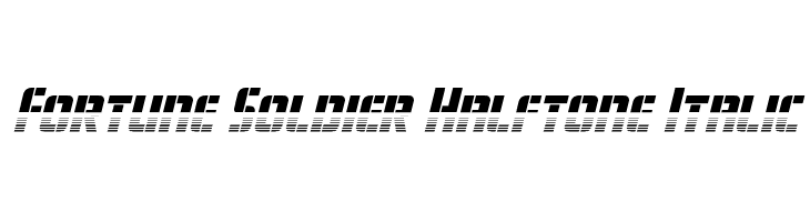 Fortune Soldier Halftone Italic  नि: शुल्क फ़ॉन्ट्स डाउनलोड