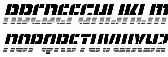 Fortune Soldier Halftone Italic Schriftart Groß