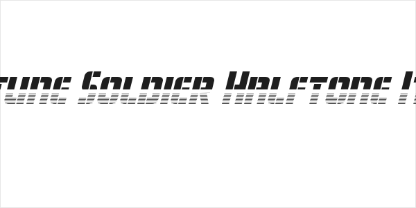 Fortune Soldier Halftone Italic Logo