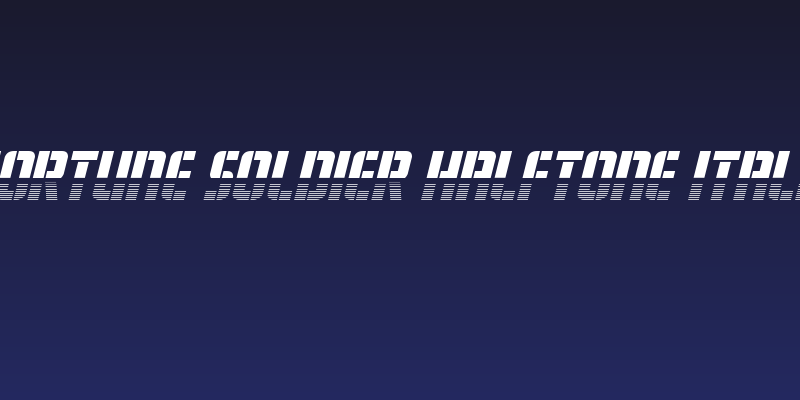 Fortune Soldier Halftone Italic Social Header