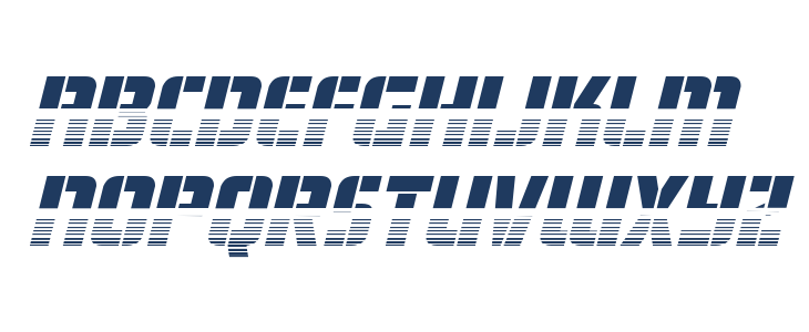 Fortune Soldier Halftone Italic Lowercase