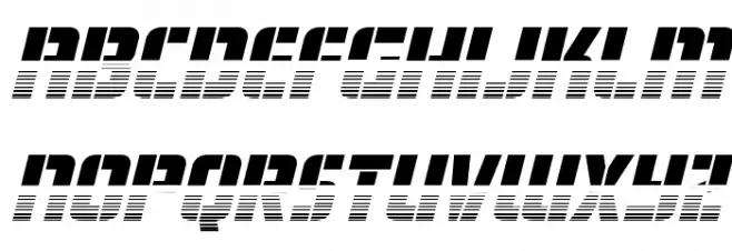 Fortune Soldier Halftone Italic Schriftart Kleinbuchstaben