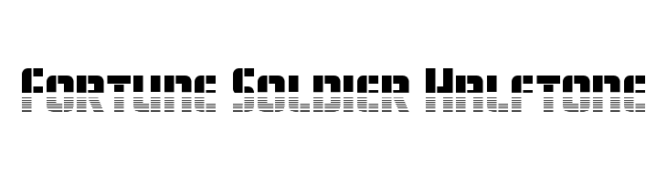 Fortune Soldier Halftone  Free Fonts Download