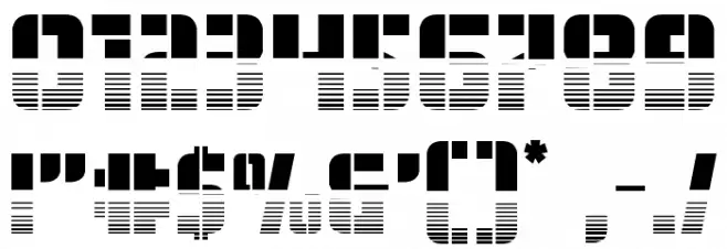 Fortune Soldier Halftone Font OTHER CHARS