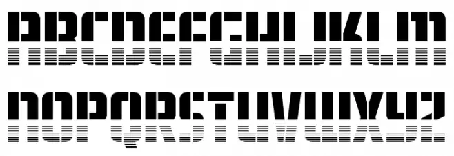 Fortune Soldier Halftone Polices MAJUSCULES