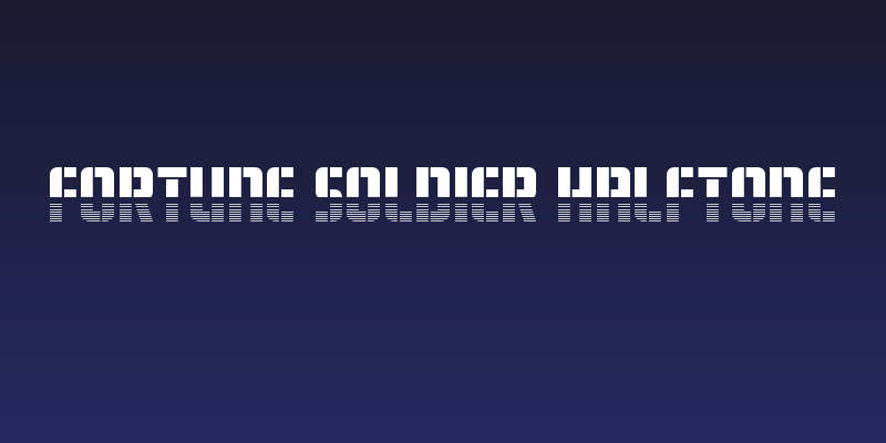 Fortune Soldier Halftone Social Header