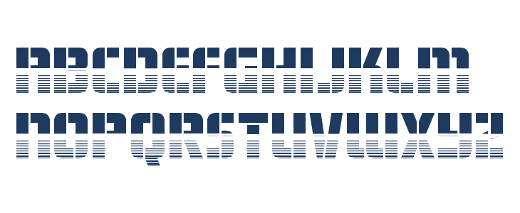 Fortune Soldier Halftone Lowercase