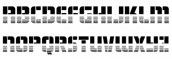 Fortune Soldier Halftone 字体 小写