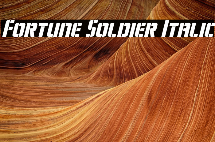 Fortune Soldier Italic Example 3