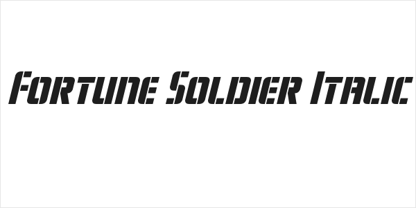 Fortune Soldier Italic Logo