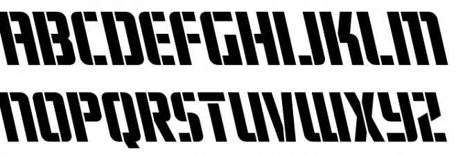 Fortune Soldier Leftalic Шрифта ВЕРХНИЙ