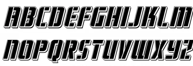 Fortune Soldier Punch Italic 字体 大写