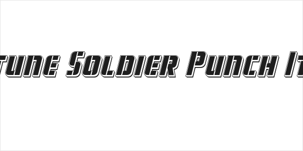 Fortune Soldier Punch Italic Logo