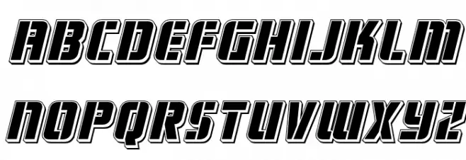 Fortune Soldier Punch Italic फ़ॉन्ट लोअरकेस