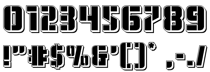 Fortune Soldier Punch Font OTHER CHARS