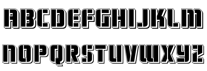 Fortune Soldier Punch Font LOWERCASE