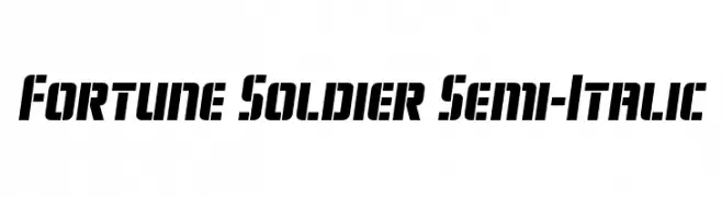 Fortune Soldier Semi-Italic  baixar fontes gratis