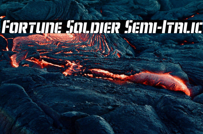 Fortune Soldier Semi-Italic Example 1