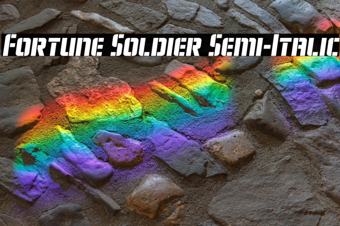 Fortune Soldier Semi-Italic Example 3
