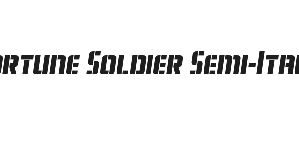 Fortune Soldier Semi-Italic Logo