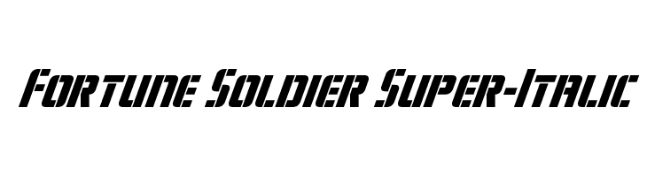 Fortune Soldier Super-Italic  Descarca Fonturi Gratis