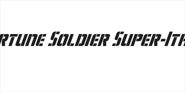 Fortune Soldier Super-Italic Logo