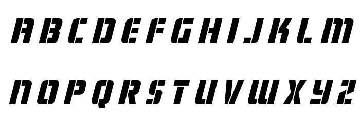 Fortune Soldier Title Italic Font LOWERCASE