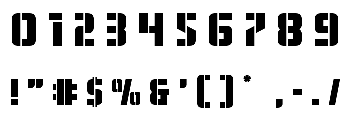 Fortune Soldier Title Font OTHER CHARS