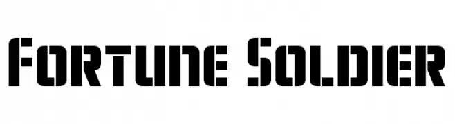 Fortune Soldier  Frei Schriftart Herunterladen