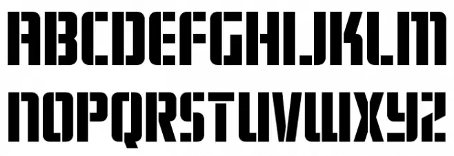 Fortune Soldier Schriftart Groß