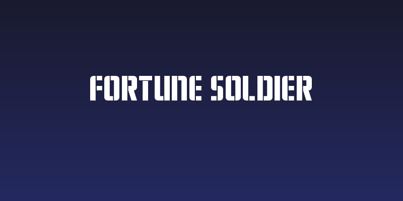 Fortune Soldier Social Header