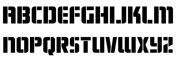 Fortune Soldier Font LOWERCASE