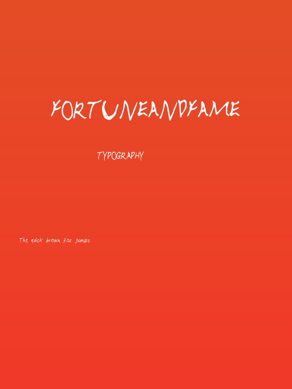 FortuneAndFame Poster