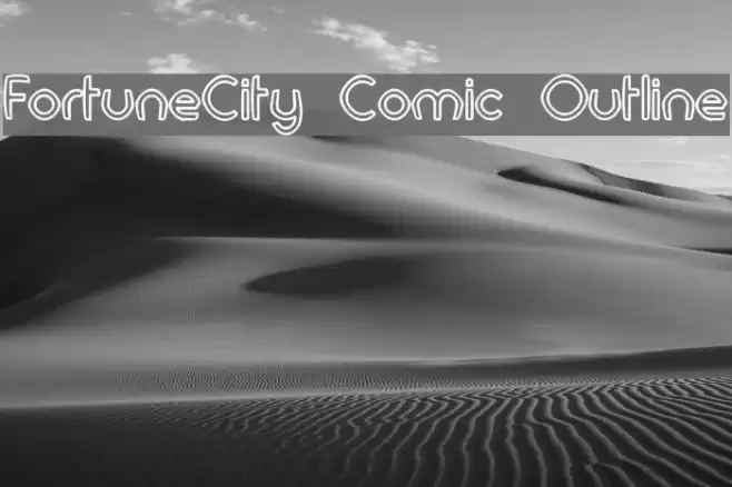FortuneCity Comic Outline Font examples